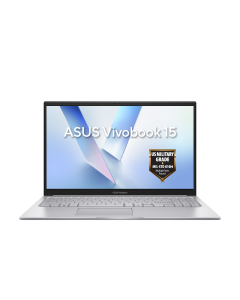 ASUS Vivobook 15NBK X1504MA-BQ491W, 15.6-inch, FHD, 1920 x 1080, IPS-level Panel, 60Hz, Intel® Core™ 3 Processor 304 1.5 GHz, Intel® Graphics, 256GB M.2 NVMe™ PCIe® SSD, DDR5 8GB, Windows 11 Home, Silver