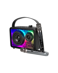 Platinum Apollo Pro Portable Bluetooth Speaker with Microphones - Black