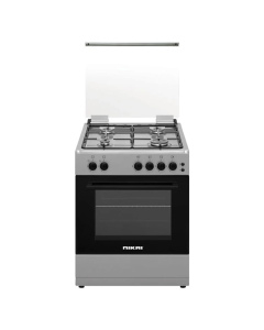 Nikai 60X60cm Gas Oven Cooker, Silver - U6062FS