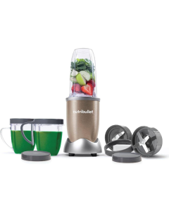 NutriBullet 900 Pro Personal Blender 9 Piece Set, Champagne Gold - NB9-1212
