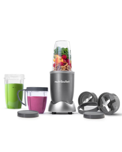 NutriBullet 600W Personal Blender 9 Piece Set, Grey - NBR-1312M