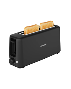 Nutricook TS150 Essentials Slim 2-Slice Toaster, Black
