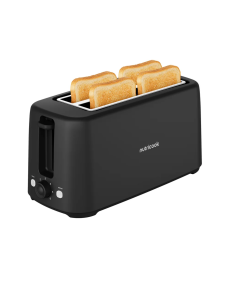 Nutricook TS240 Essentials Slim 4-Slice Toaster, Black