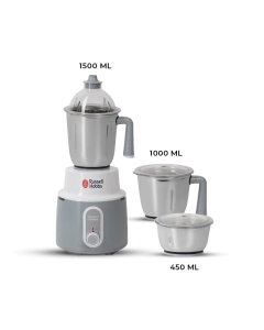 Russell Hobbs 750W Mixer Grinder Delight with 3 Piece Stainless Steel Jars - RH42506 - Open Box