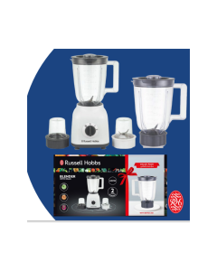 Russell Hobbs 400W 4-in-1 Blender with Mills , White - BWM103