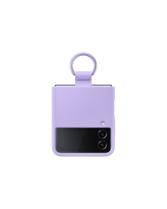 Samsung Galaxy Z Flip4 Silicone Cover with Ring, Lavender - PF721TVEGWW 
