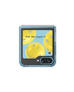 Samsung Accessory Smiley Balloon Eco-Friends Case for Galaxy Z Flip5 Blue, FPF731SBHLW