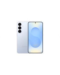 Front and rear view of Samsung Galaxy S25, 256GB 12GB Ram Smartphone, Blue - S931BLBOMEA 