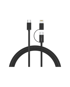 Smartix Premium 2 in 1 Cable Type C to C 60W and Lightning 20W