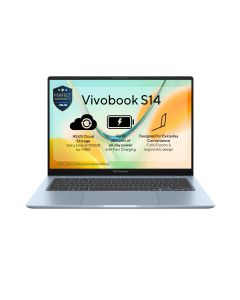 ASUS VivoBook S14 S5408QA-TM197W, 14.0 Inch, WUXGA (1920 x 1200), 60Hz, Snapdragon® X X1 26 101 Processor up to 2.97GHz, Qualcomm® Adreno™ GPU, 16GB DDR5 RAM, 512GB PCIe® 4.0 NVMe™ M.2 SSD, Windows 11 Home, LightBlue