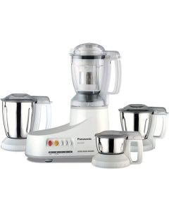 Panasonic 1000W Mixer Grinder with 4 Jars - MX-AC400WTZ, White