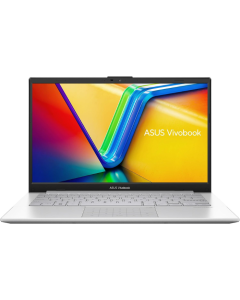 Asus Vivobook Go 14 E1404GA-NK039W Slim Laptop, 14-inch, 60Hz, FHD Display, Intel UHD Graphics, Intel Core i3-N305, 8GB RAM, 256GB SSD, Windows 11 Home, Cool Silver