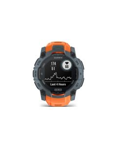 Front view of Garmin Instinct 3 50mm, Solar Twilight Bezel with Solstice Band - 010-02935-01