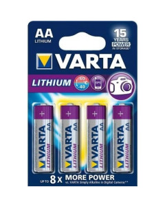 Varta Battery Lithium AA BLI 4 Varta - 6106301404