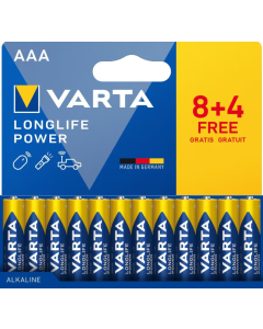 Varta Battery Long Life Power AAA 8+4 pcs. - 4903121472 