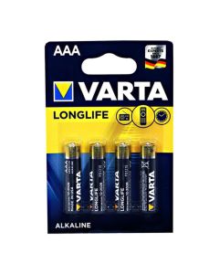 Varta Battery LongLife AAA BLI 4 Alkaline - 04103101414