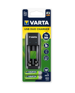Varta USB Duo Charger With 2X AAA/AA 800mAh 57651101401