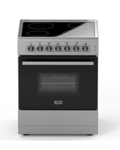 Front view of BLUE 60 X 60 Ceramic Cooker, Electric Oven with Fan - ABLCR6060EFS