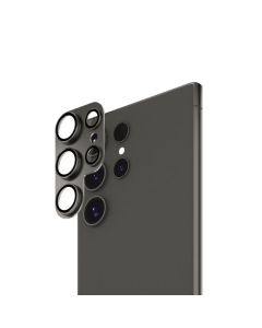 Smartix Premium Aluminum Camera Glass for Samsung S24 Ultra, Black