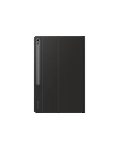 Front view of Samsung Galaxy Tab S10 FE Plus Book Cover Keyboard, Black - DX625UBEGAE