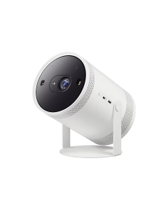 Front and side view of Samsung The Freestyle Smart FHD Portable LED Projector 2nd GEN -SP-LFF3CLAXXZN