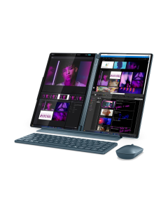 Lenovo Yoga Book 9 14IAH10, 2x 14 Inch, 2.8K WQXGA+, 2880x1800, OLED, 120Hz, Intel Core™ Ultra 9 285H, 1TB SSD, 32GB RAM, Windows 11 Home, Tidal Teal - 83KJ000LAX