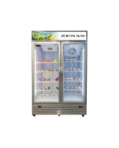 Zenan Chiller & Freezer Showcase Combo, 517L/495L Gross - ZFSC-980FDX