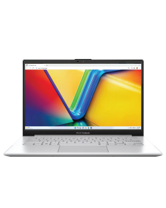 Asus Vivobook Go 14 E1404GA-NK039W Slim Laptop, 14-inch, 60Hz, FHD Display, Intel UHD Graphics, Intel Core i3-N305, 8GB RAM, 256GB SSD, Windows 11 Home, Cool Silver