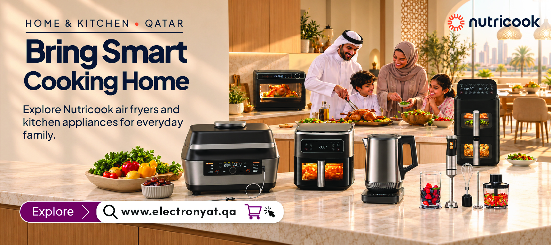 Bring Smart Cooking Home with Nutricook Air Fryers and Kitchen Appliances